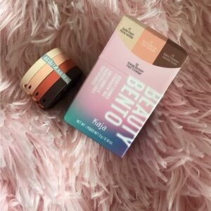 NEW Kaja Beauty Bento Bouncy Shimmer Eyeshadow Trio 02 Orange Blossom